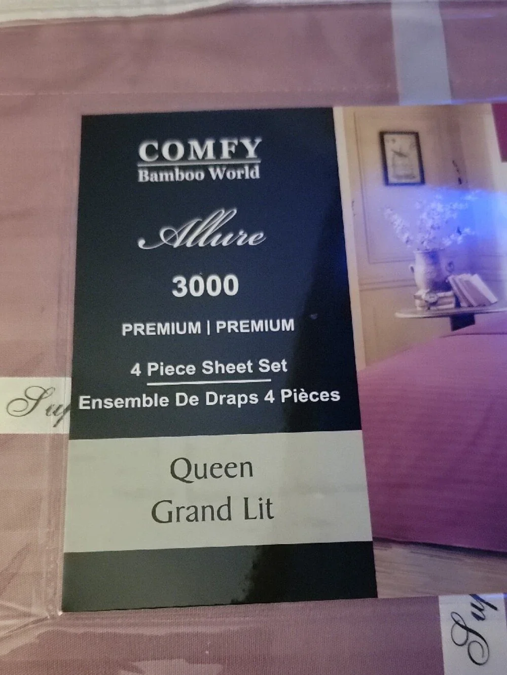 Allure 3000 Queen Sheet Set in Rose